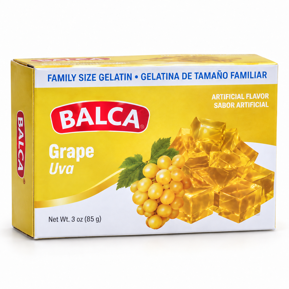 Gelatinas tamaño familiar (85g)(8-1/2 porciones)